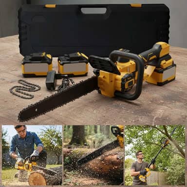 Motosserra Elétrica Sem Fio 2 Baterias 50v Extensível 120cm Podador Podagalhos