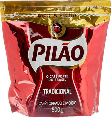 Café Pilão Torrado e Moído Tradicional Abre e Fecha 500g
