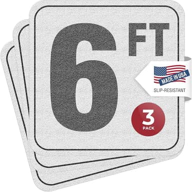 Aquatic Custom Tile, Marcadores de profundidade de piscina de 1,8 m, adesivos de vinil de 15 x 15 cm, marcadores de número de piscina, sinalização de segurança de piscina, adesivos adesivos de