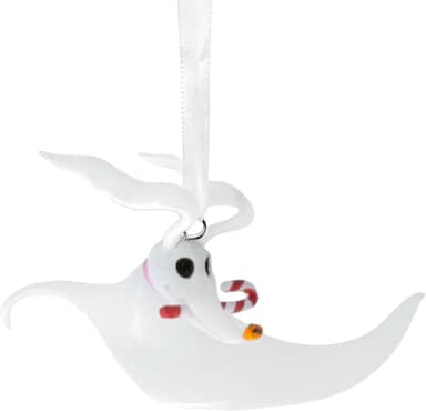 Hallmark Enfeite de Natal de O Estranho Mundo do Pesadelo Antes do Natal Zero com Bengala Doce da Disney Tim Burton, presentes para fãs da Disney