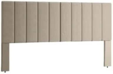 CABECEIRA PARA CAMA BOX CASAL 1,40 LUXO - 4 CORES (BEGE)