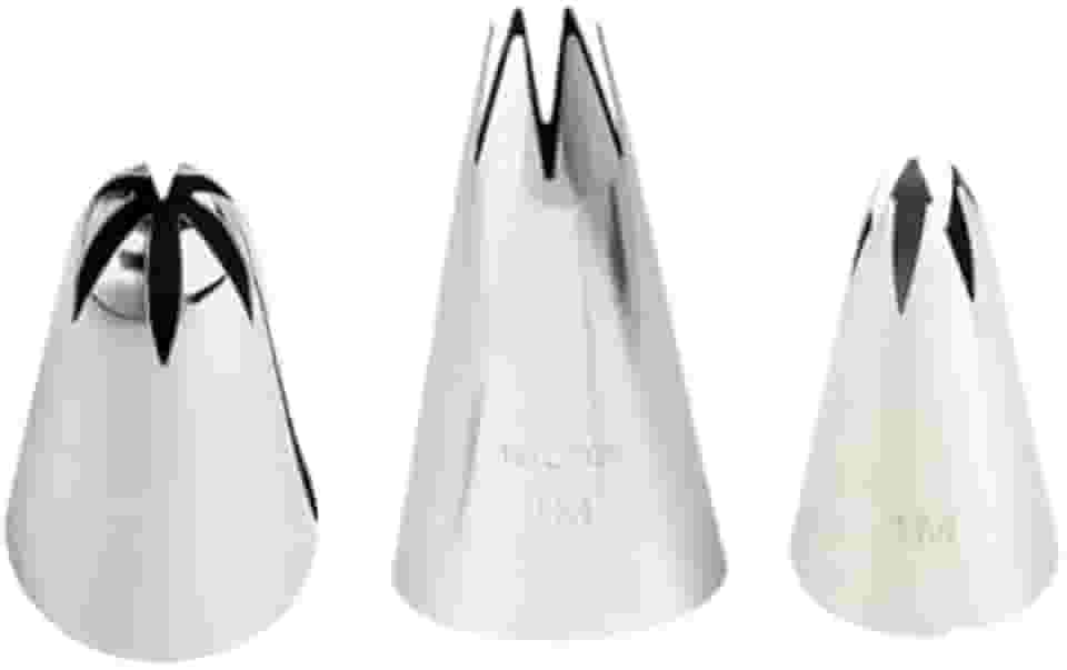 Kit 3 Bicos Para Confeitar, M Reto 1, M Flor 2, M Flor 1.