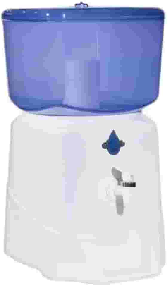 Filtro Natalia New, Purificador de Água Branco com Cuba de Barro, 8 Litros, Vela Tripla Ação