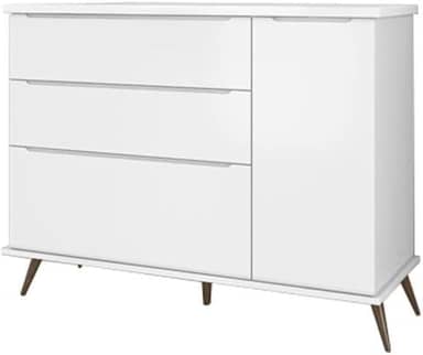 Cômoda Sapateira Alice 3 Gavetas para Quarto de Bebê Infantil - Phoenix Baby