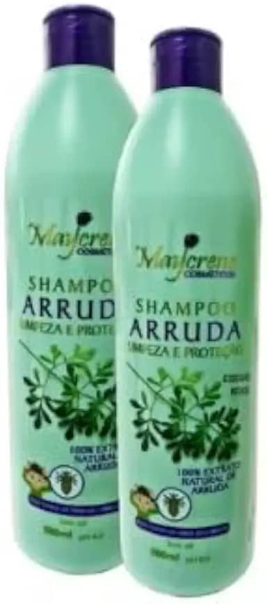 2 Shampoo De Arruda Mata Piolho E Lêndeas Limpeza E Proteção