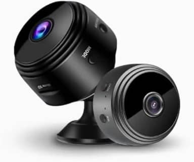 Mini Câmera A9 Wi-Fi, Full HD 1080p, Monitoramento Residencial e Comercial, Ângulo 150°, Preta, Compatível com iOS e Android,Câmera Espiã Preta (1)