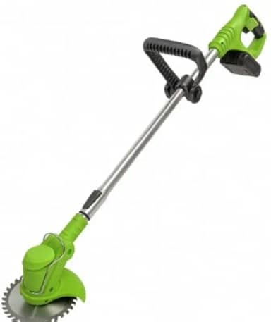 Cortador de Grama Elétrico Sem Fio Recarregável 24V com Bateria e Carregador – Verde