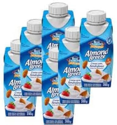 Creme de Leite de Amêndoas Almond Breeze - 6unidades de 200g cada