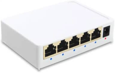 Switch de Rede 5 Portas Hub Para Internet Lan Rede Fast Rj45 Velocidade 10/100/1000