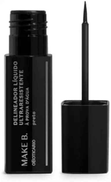 Delineador Líquido Para Olhos Preto Make B.