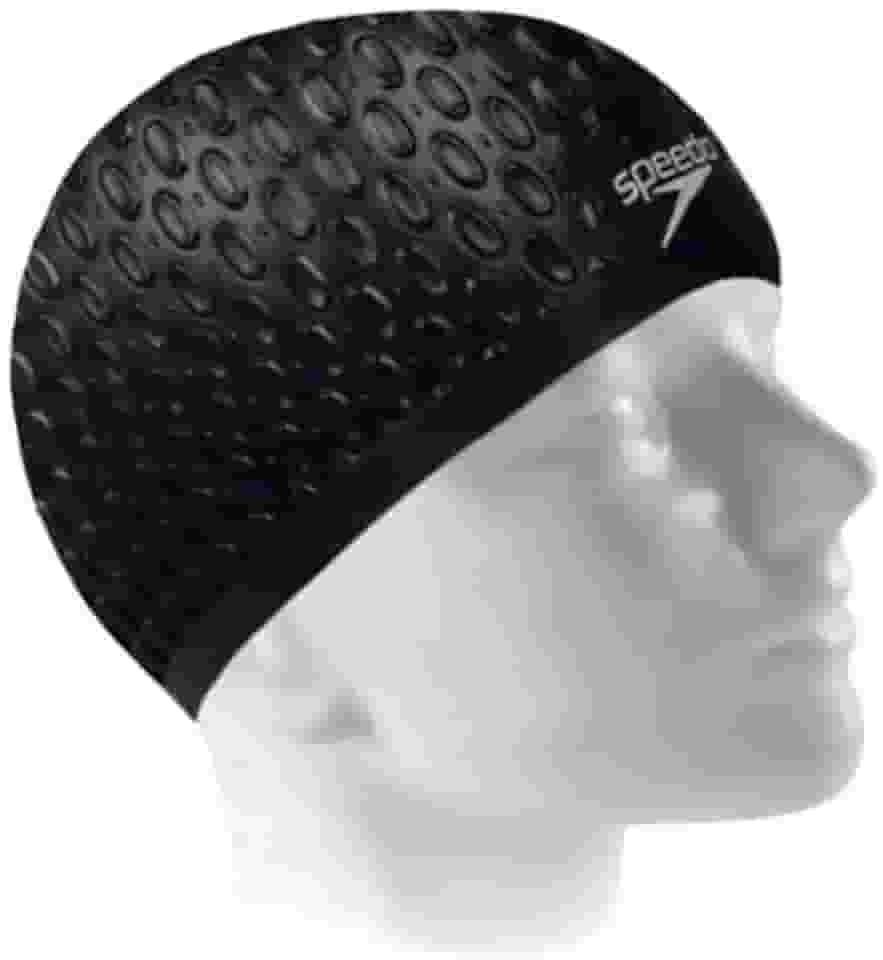 Touca Natação Speedo Water Drops Cabelos Volumosos Silicone