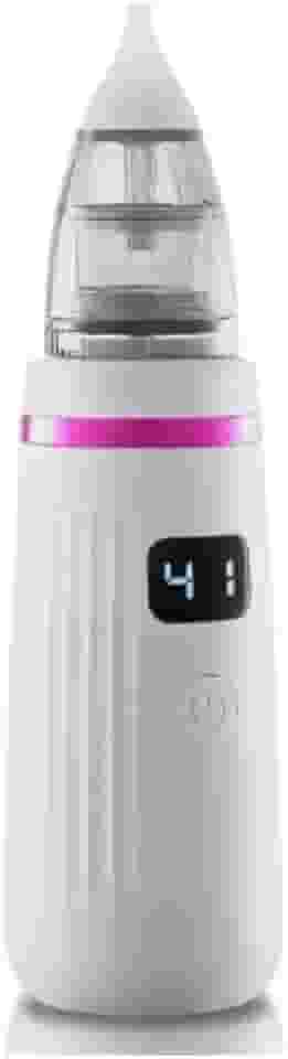 Sugador Nasal Elétrico para Bebê - Aspirador Nasal Portátil USB - Limpador de Nariz e Ouvido - 5 Níveis de Sucção, 3 Bocais Intercambiáveis - Removedor de Muco Infantil - UpShop