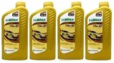 Kit Com 4 Litros Óleo de Motor Sae 10W-40 Lubrax Tecno Api Sn Semissintetico Compatível Com Varios Motores
