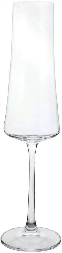 Jogo de 6 tacas para champanhe Xtra em cristal ecologico 210ml A26,5cm