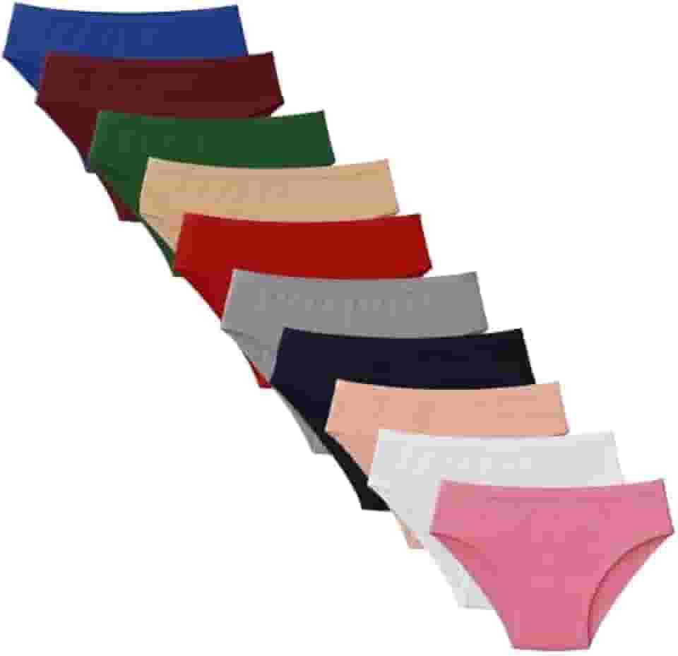 Kit 10 Calcinhas Femininas Conforto Plus Size De Algodão Cotton