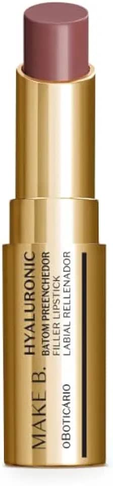 Boticario Batom Preenchedor Marrom Nude Chic Make B. Hyaluronic 3,4g