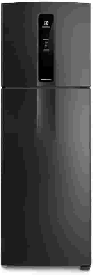 Geladeira Electrolux Frost Free Inverter 390L Efficient AutoSense Duplex Black Inox Look (IF43B) - 127V