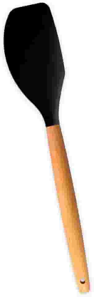 Oikos - Espátula de Silicone Reta Pão Duro com Cabo de Madeira Resistente para Cozinha