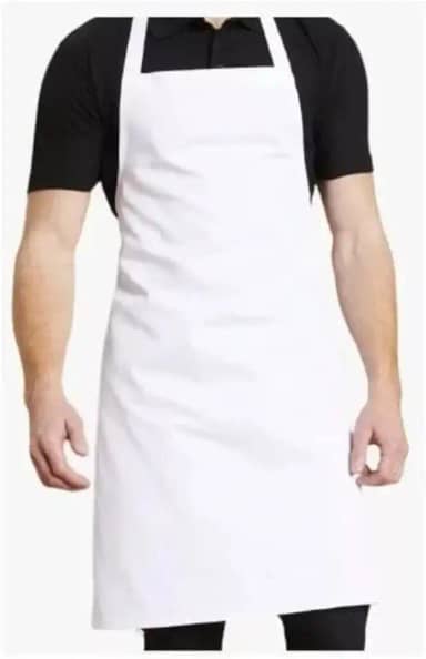 Avental Emborrachado Impermeável Branco Pvc 66cm X 1mt