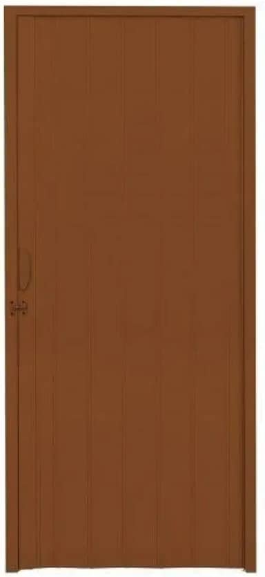 Porta Sanfonada PVC Polifort 210cmx80cm Mogno