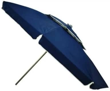 Guarda-sol 2,40m em Poliéster com Ângulo Regulável, Sombrinha/Sombreiro de Praia Gigante - Guarda-sol Mor Grande para Churrasco, Piscina e Camping, Proteção UV e Estrutura Reforçada