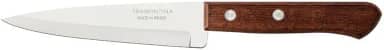 Faca Peixeira E Cozinha Tramontina Dynamic Com Lâmina De Aço Inox E Cabo De Madeira Natural 5'