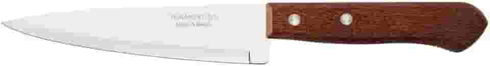 Faca Peixeira E Cozinha Tramontina Dynamic Com Lâmina De Aço Inox E Cabo De Madeira Natural 6'