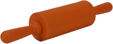 Rolo Abridor de Massa Pizza 22 cm Em Silicone Antiaderente Terracota - UDlandia