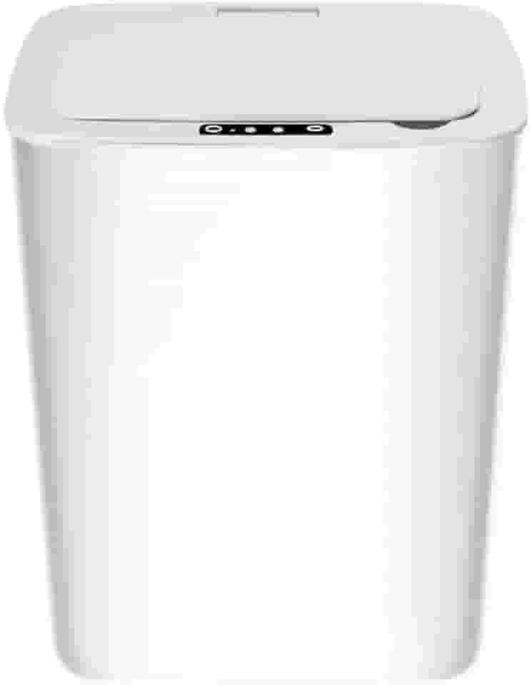 Lixeira Automatica Inteligente Com Sensor Branca 15 L