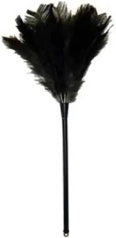 Espanador De Pó Poeira Penas Naturais De Avestruz 60 cm