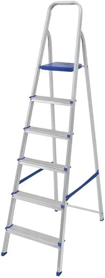 Escada Doméstica De Alumínio 6 Degraus Mor