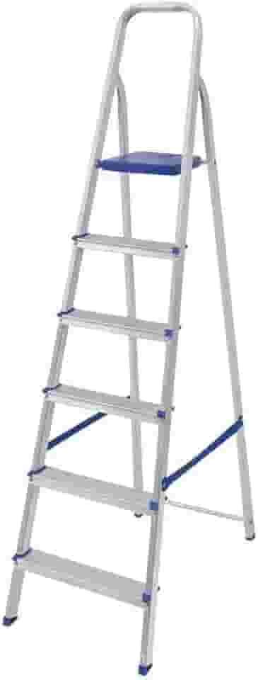 Escada Doméstica De Alumínio 6 Degraus Mor