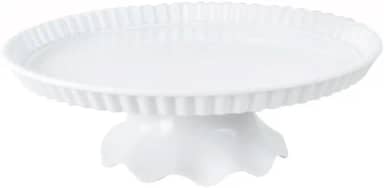 BOLEIRA DE MELAMINA BRANCA COM PÉ DE ENCAIXE 9X27,8CM