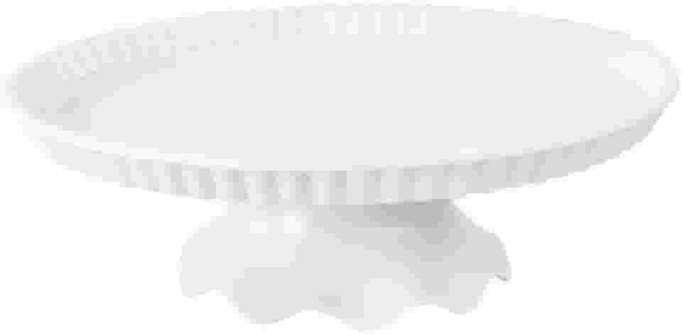 BOLEIRA DE MELAMINA BRANCA COM PÉ DE ENCAIXE 9X27,8CM