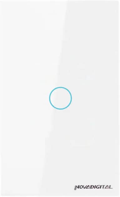 Interruptor inteligente Zigbee 3.0 Touch Screen 1 Botão NovaDigital by Tuya