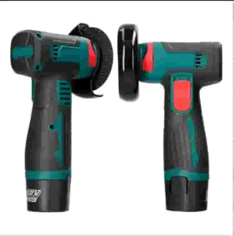 Politriz e Lixadeira Elétrica Portátil, 12V, Sem Fio, Verde e Preto, com Bateria