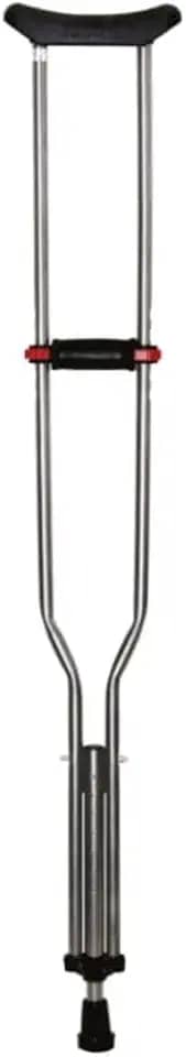 Par de Muletas Axilar Adulto em Alumínio Ajustável 8 Regulagens até 120kg (G)