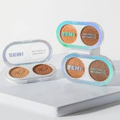 Contorno e Pó Compacto 2 em 1 – Acabamento Perfeito e Prático para sua Make