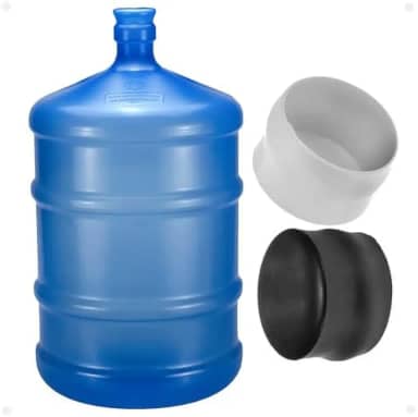 Kit Galão Para Água Mineral + Tampa Novo Vazio De 20 Litros