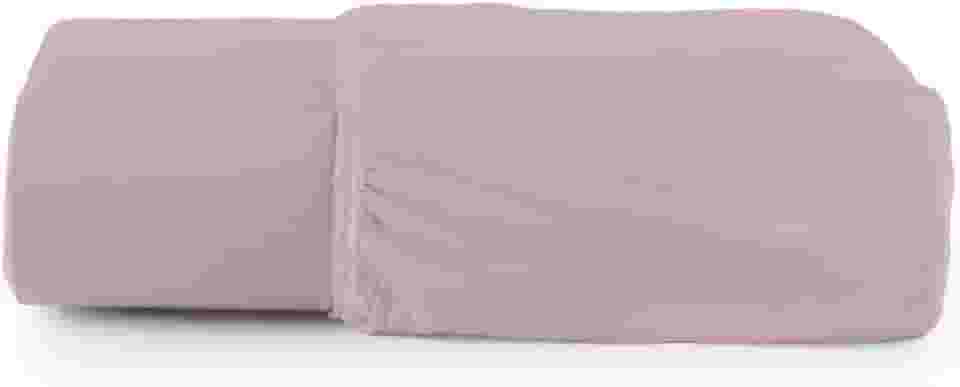 Lençol com Elástico Malha 100% Algodão Avulso (Rose, Casal)