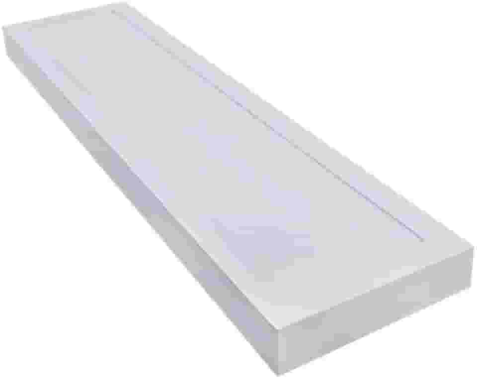 Luminaria Plafon Painel Sobrepor 24w LED Retangular 4000K LED Teto Branco Neutro 60x15cm Iluminação Quarto Sala Casa