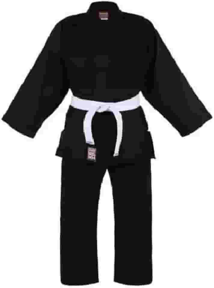 Kimono Infantil Reforçado Judo Jiu-Jitsu, Haganah, Preto, M0