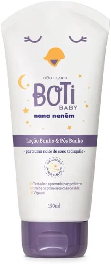 O BOTICARIO BOTI BABY NANA NENEM LOÇÃO BANHO PÓS BANHO 150ml