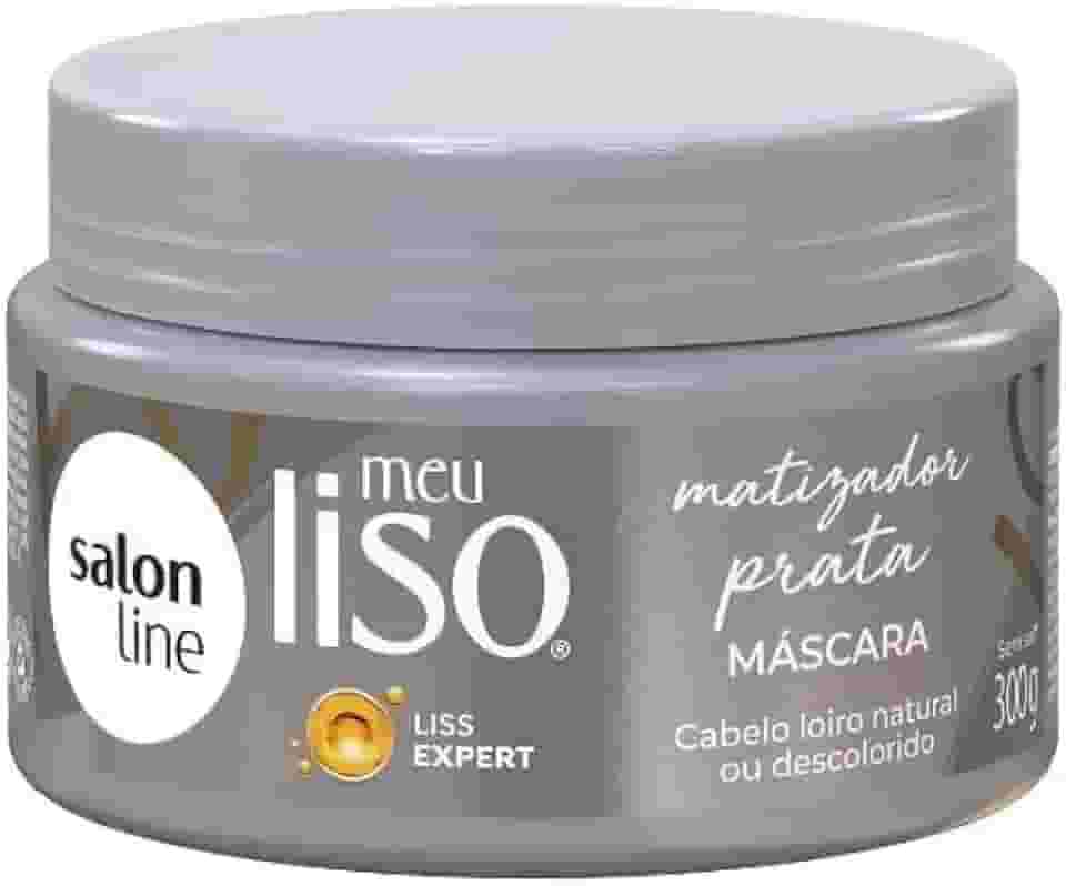 Salon Line, Máscara Matizadora, Meu Liso Prata, Vegano - Para Cabelos Lisos, 300g