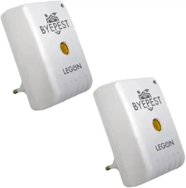 2 Repelente Eletrônico Ultrassônico Byepest Espanta Ratos e Morcegos Cobertura de 200m² Sem Cheiro Livre de Químicos