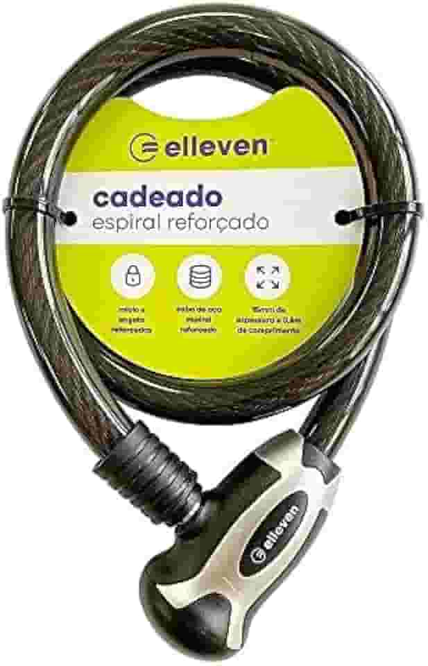 Cadeado Bike Aço Reforçado Elleven Com Chave 80cm X 15mm