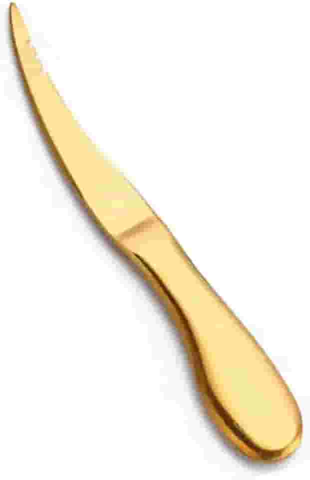 Genérico, Faca para Camarao Limpar Cortar Frutos Mar Aço Inox Dourado