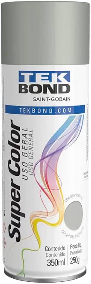 Tinta Spray Alumínio Aerossol TekBond Uso Geral 350ml/250g