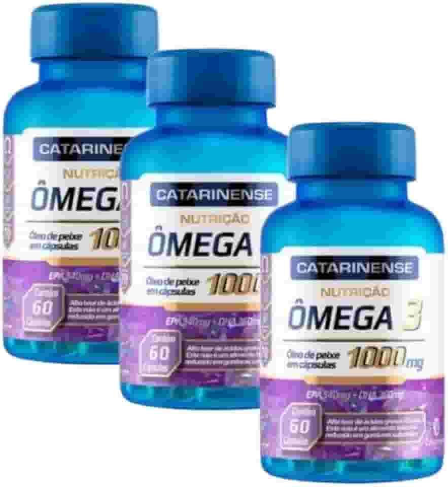 Omega 3-1000mg Kit C/3-180 Cápsulas - Catarinense Pharma