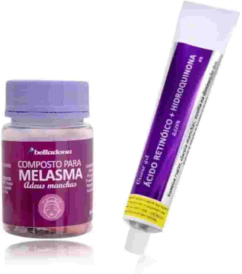 Kit Antioxidante para Melasma 30 cápsulas + Creme Gel Clareador Melasma Original 30g